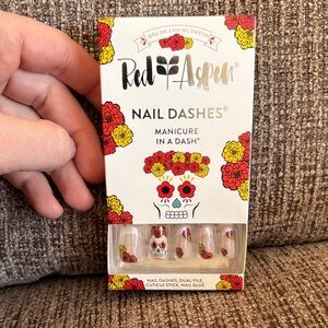 Red Aspen Day of the Dead Medium Coffin Nail Dashes